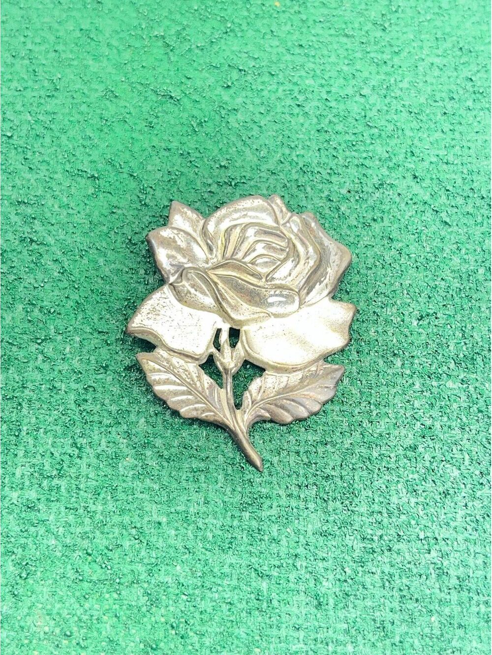 #137 Sterling Silver Beau Craft Rose Brooch (Acid Tested)